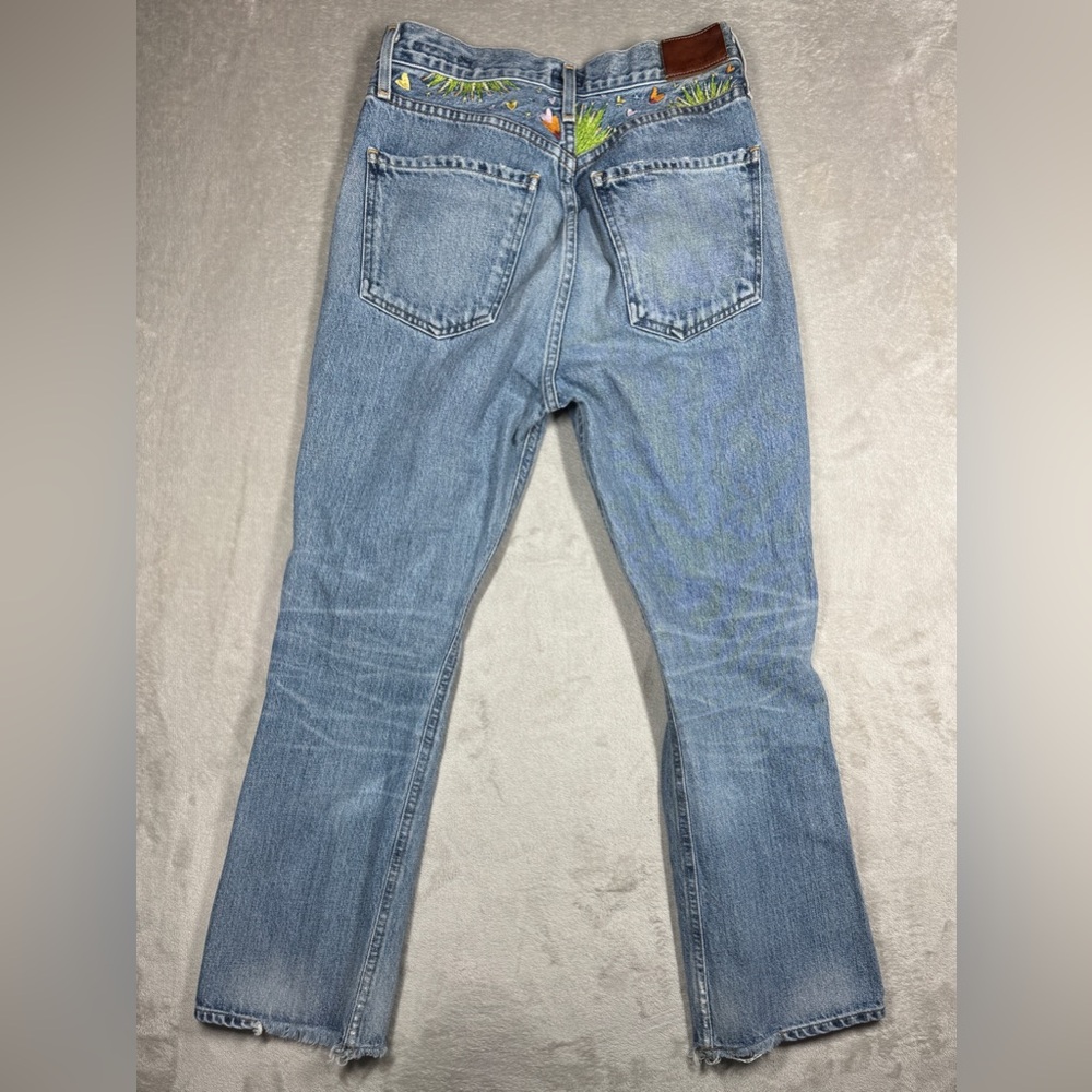Free People X Citizens of Humanity Estella High Rise Ankle Flare Blue Jeans 25 - Picture 12 of 17